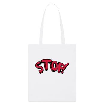 Arrêt permanent reste dicton comique - Tote bag bio Stanley/Stella - blanc - Devant