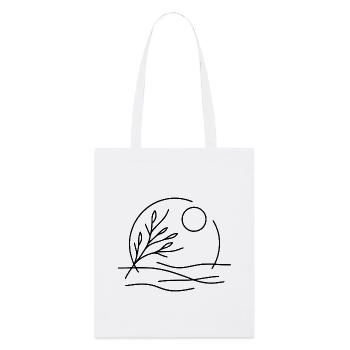 Haïku - Poésie de la nature - Tote bag bio Stanley/Stella - blanc - Devant