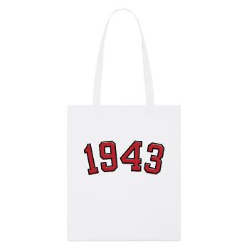 Jahrgang Sport 1943 - Stanley/Stella Bio-Stoffbeutel - Weiß - Vorne