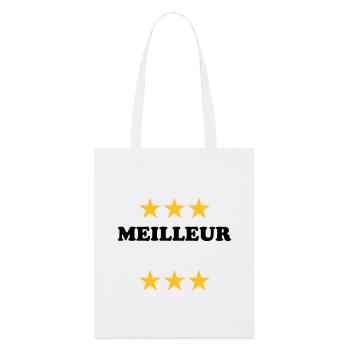 Meilleur (à personnaliser) - Tote bag bio Stanley/Stella - blanc - Devant