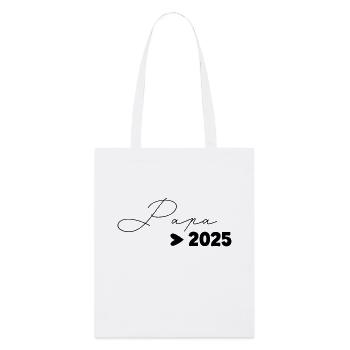Papa 2025 - Stanley/Stella Bio-Stoffbeutel - Weiß - Vorne
