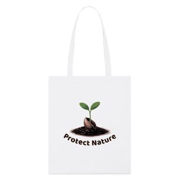 Protéger la nature - Tote bag bio Stanley/Stella - blanc - Devant