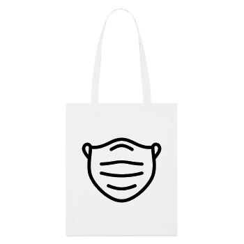 Maske - Stanley/Stella Bio-Stoffbeutel - Weiß - Vorne