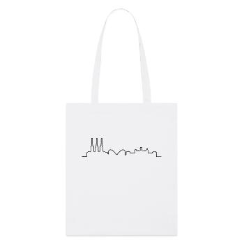 Hannover // Skyline // Silhouette // Skylineshirt - Stanley/Stella Bio-Stoffbeutel - Weiß - Vorne