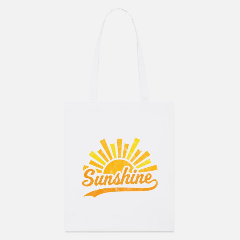 Sonnenschein Sonne - Stanley/Stella Bio-Stoffbeutel - Weiß