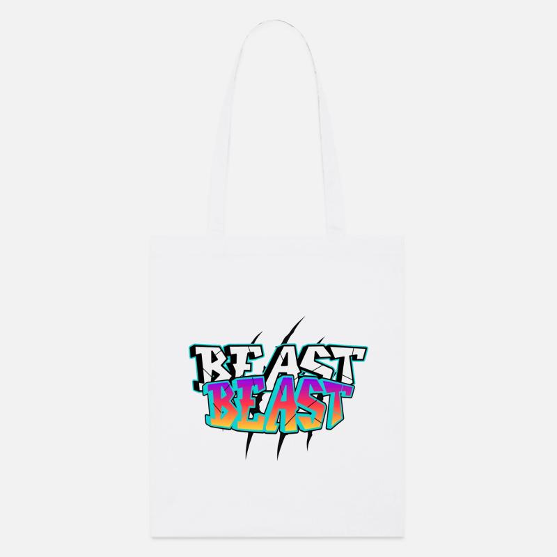 BEAST Graffiti Design - Tote bag bio Stanley/Stella - blanc