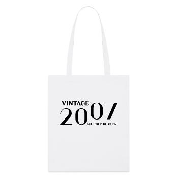 Vintage 2007 aged to perfection - Tote bag bio Stanley/Stella - blanc - Devant