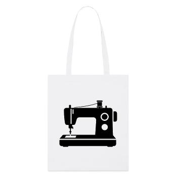machine à coudre - Tote bag bio Stanley/Stella - blanc - Devant