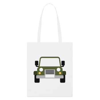 Véhicule tout-terrain - Tote bag bio Stanley/Stella - blanc - Devant