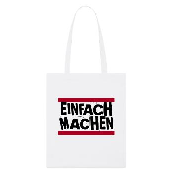 EINFACH MACHEN - Stanley/Stella Bio-Stoffbeutel - Weiß - Vorne