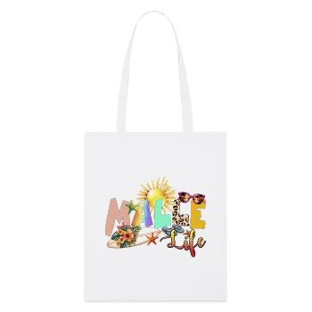 Vie à la plage Ambiance estivale - Tote bag bio Stanley/Stella - blanc - Devant