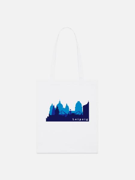 Leipzig Skyline - Stanley/Stella Bio-Stoffbeutel - Weiß