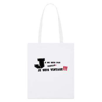 je ne suis pas vieille - Tote bag bio Stanley/Stella - blanc - Devant