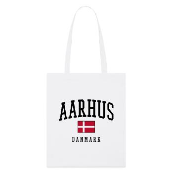 AARHUS DANMARK – Denmark Flag Design - Stanley/Stella Organic Tote Bag - white - Front