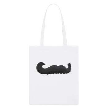 Moustache - Tote bag bio Stanley/Stella - blanc - Devant