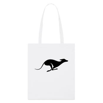 Windhund Silhouette – Lévrier, Greyhound Design - Tote bag bio Stanley/Stella - blanc - Devant