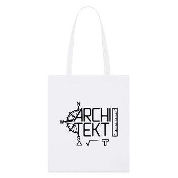 Conception architecte avec outil de dessin - Tote bag bio Stanley/Stella - blanc - Devant