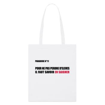 PARADOXE EN SAIGNANT - Tote bag bio Stanley/Stella - blanc - Devant