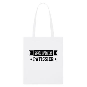 Boulanger / Pâtissier / Pain / Gâteau / Pâtisserie - Tote bag bio Stanley/Stella - blanc - Devant