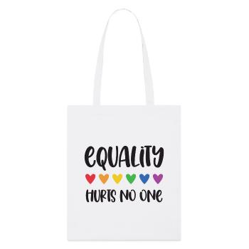 Mois de la fierté LGBT - L’égalité ne fait de mal à personne - Tote bag bio Stanley/Stella - blanc - Devant