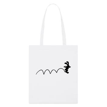 Lapin Sautillant Lapin Sautillant Drôle Sauts Cool - Tote bag bio Stanley/Stella - blanc - Devant