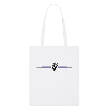 Grapes Symbol - Stanley/Stella Organic Tote Bag - white - Front