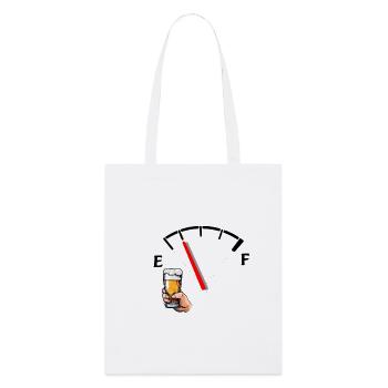 Beer and Tank Gauge Cartoon - Stanley/Stella Organic Tote Bag - white - Front
