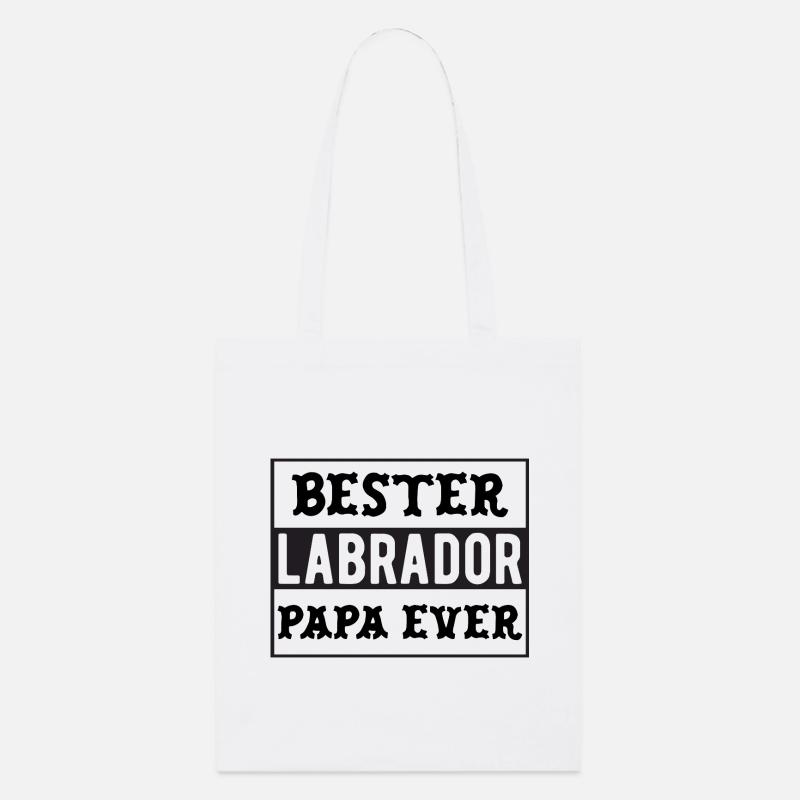 Meilleur papa labrador - Tote bag bio Stanley/Stella - blanc