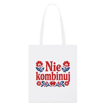 Nie Kombinuj - Stanley/Stella Organic Tote Bag - white - Front