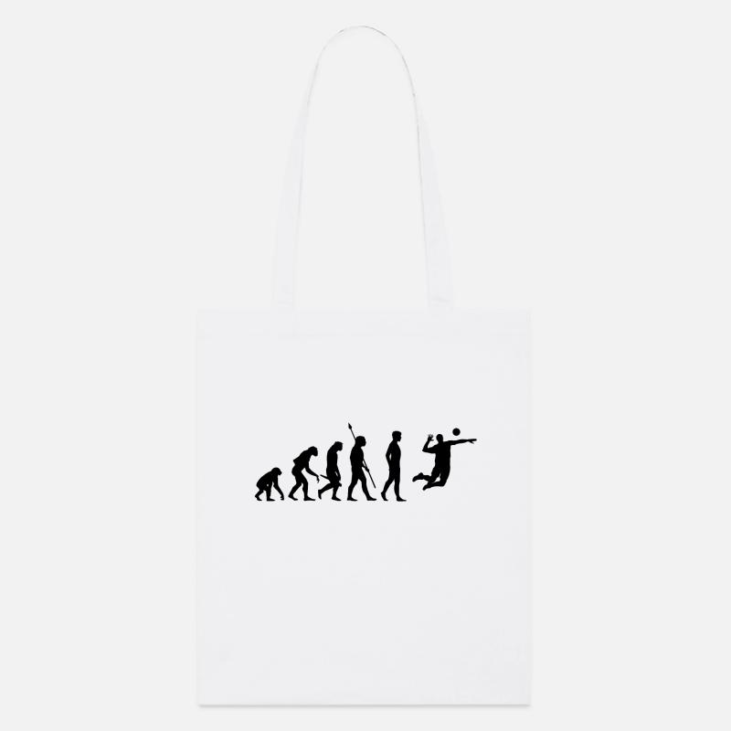 Volleyball Beach Volleyball Evolution - Tote bag bio Stanley/Stella - blanc