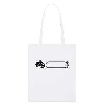 Motorcycle - Last name, first name - Stanley/Stella Organic Tote Bag - white - Front