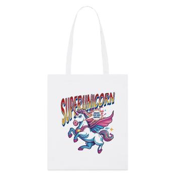 Licorne Super-héros Superpouvoirs Bande dessinée surnaturelle - Tote bag bio Stanley/Stella - blanc - Devant