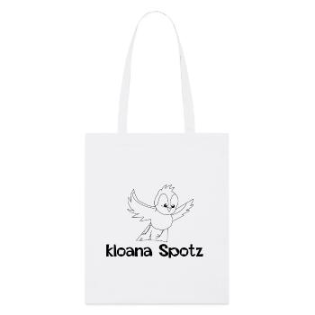 kloana Spotz-kleiner Spatz,Austrian dialect - Stanley/Stella Organic Tote Bag - white - Front