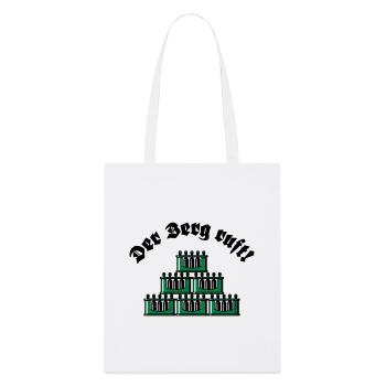 Der Berg Ruft! (Bier / Bierkästen / Grün / Old) - Stanley/Stella Bio-Stoffbeutel - Weiß - Vorne