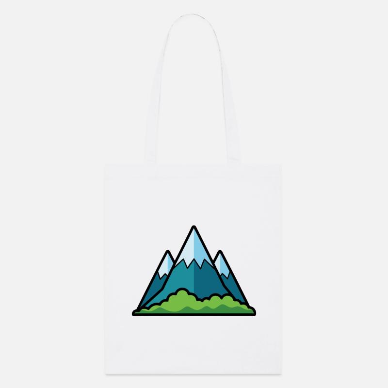 Mountains - Stanley/Stella Organic Tote Bag - white