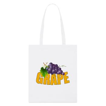 GRAPE - Stanley/Stella Organic Tote Bag - white - Front