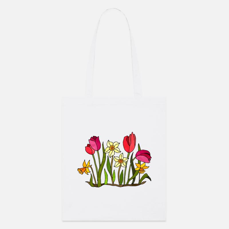 Blumen - Stanley/Stella Bio-Stoffbeutel - Weiß