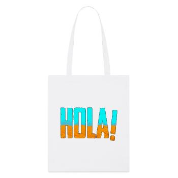 HOLA! Mallorca - Sand und Meer - Stanley/Stella Bio-Stoffbeutel - Weiß - Vorne