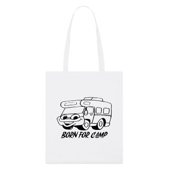 Born for Camp - Stanley/Stella Organic Tote Bag - white - Front
