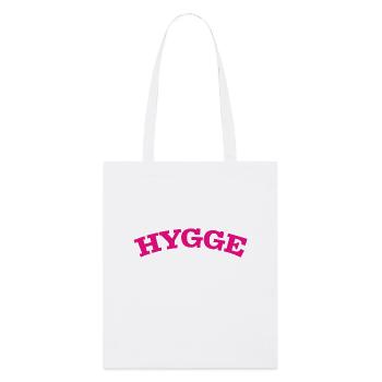 Hygge Scandinavian Lifestyle - Stanley/Stella Bio-Stoffbeutel - Weiß - Vorne