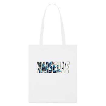 Marseille design stylisé BD - Tote bag bio Stanley/Stella - blanc - Devant