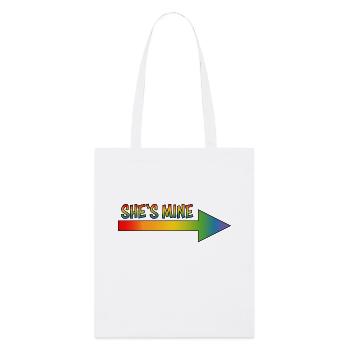 ELLE S MINE lesbienne LGBT LGBTQI queer - Tote bag bio Stanley/Stella - blanc - Devant