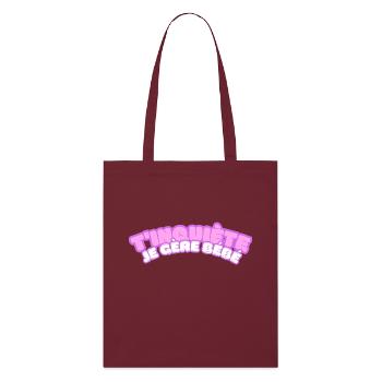 Don't worry, I'm handling baby - colorfull french type - Stanley/Stella Organic Tote Bag - burgundy - Front