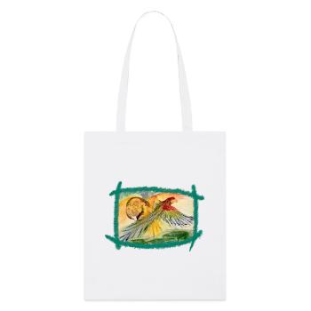 Aras au-dessus de la forêt tropicale - Tote bag bio Stanley/Stella - blanc - Devant