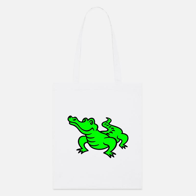 crocodile (a) - Tote bag bio Stanley/Stella - blanc