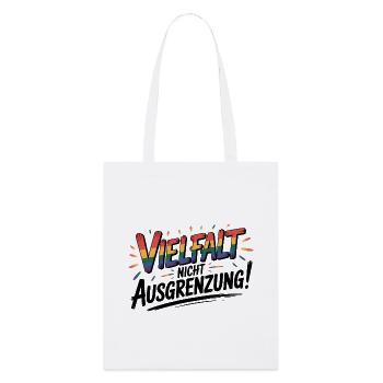 Diversité au lieu d’exclusion - Logo Cool Pride - Tote bag bio Stanley/Stella - blanc - Devant
