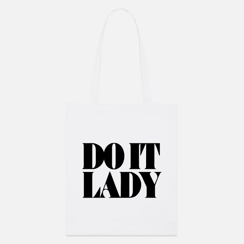 Faites-le Lady - noir - Tote bag bio Stanley/Stella - blanc