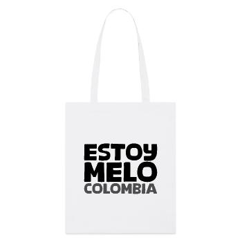 ESTOY MELO en noir - Tote bag bio Stanley/Stella - blanc - Devant