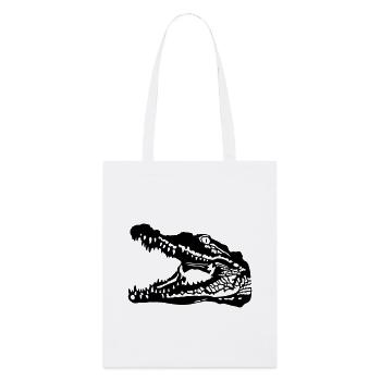 Crocodile - Tote bag bio Stanley/Stella - blanc - Devant