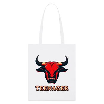 Roter Stierkopf Teenager - Tote bag bio Stanley/Stella - blanc - Devant
